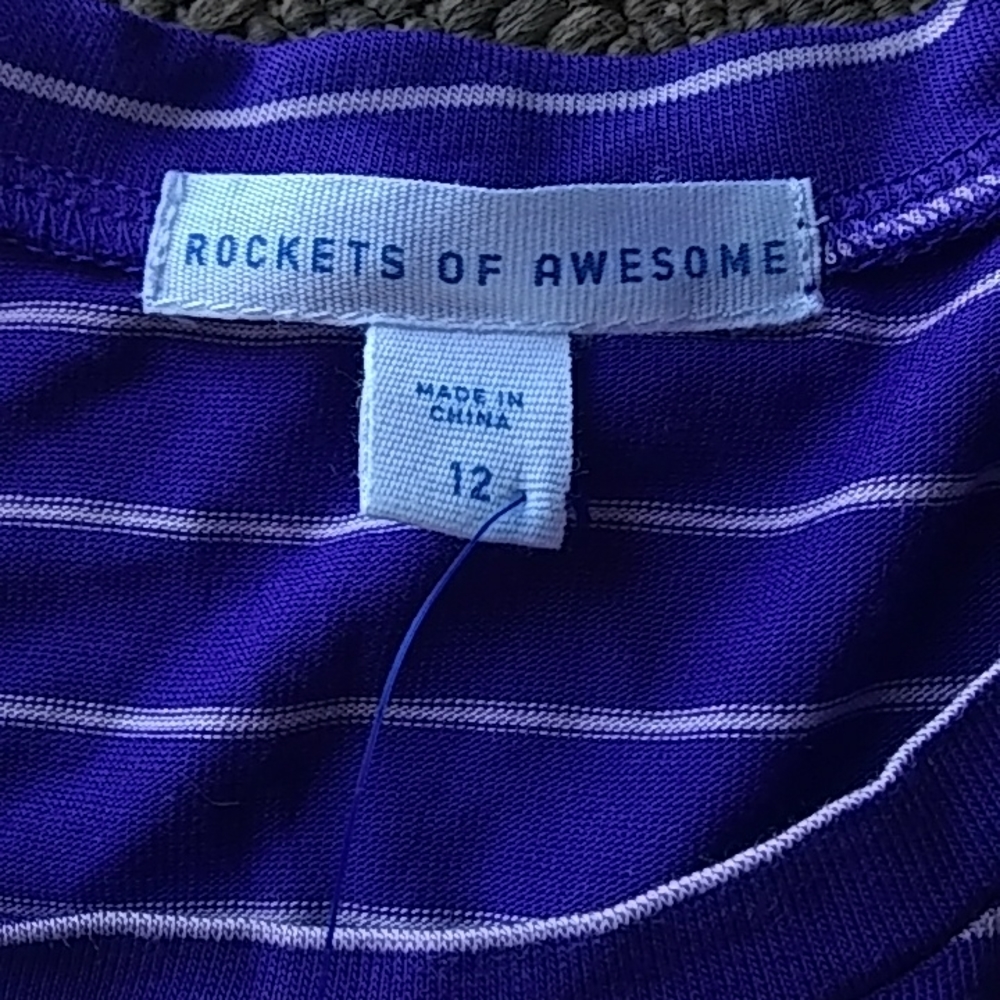 Girls size 12 rockets of awesome oui oui shirt - Picture 3 of 3